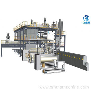 SMMS PP spunmelt composite non-woven fabric production line